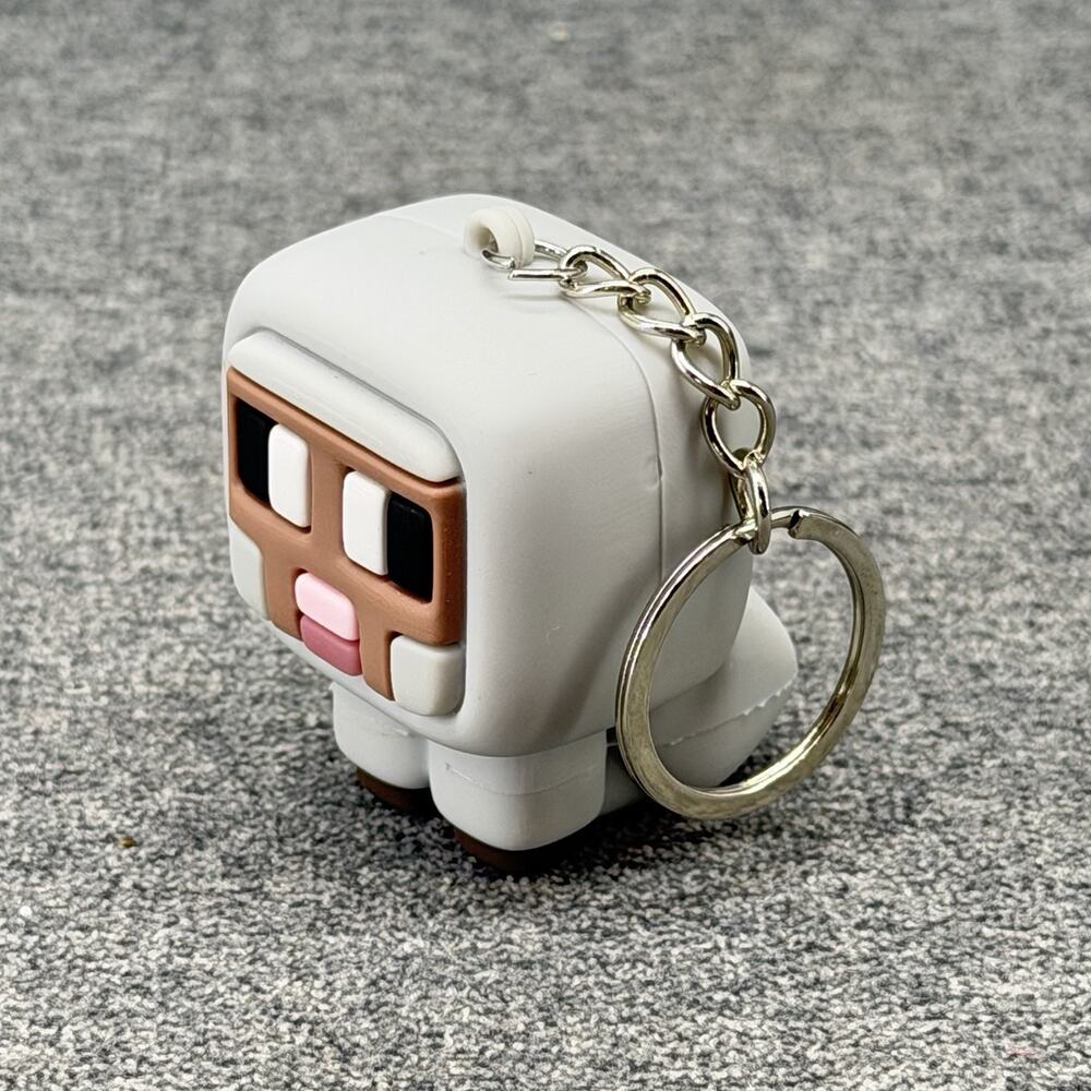 Minecraft Hanger Sheep Mini Fig Keychain Blind Bag Clip On Figure Just Toys